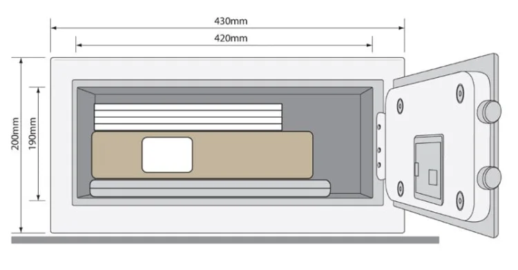 Sejf podstawowy YALE YLV/200/EB1 na laptop
