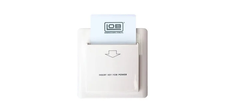 Inteligentny wyłącznik prądu w pokoju LOB 8000 Z10/IC/RF