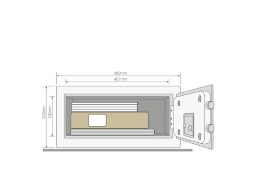 Sejf Yale o maksymalnym poziomie bezpieczeństwa YSEM/200/EG1