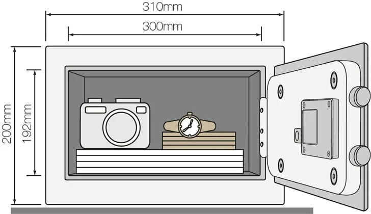Sejf podstawowy kompaktowy YALE YEC/200/DB1 z alarmem