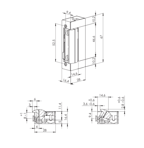 Elektrozaczep LOB RE41NDF