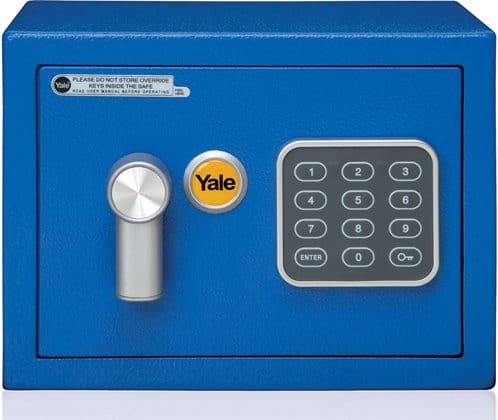 Sejf podstawowy YALE mini niebieski YSV/170/DB1