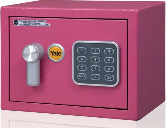 Sejf podstawowy YALE mini różowy YSV/170/DB2/P