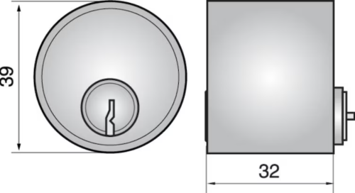 Wkładka owalna skandynawska Assa Abloy P611-3KL