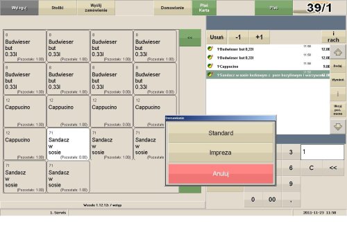 NextPOS - moduł Catering